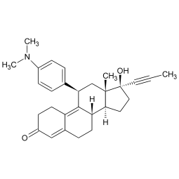 Formule chimique de la mifépristone