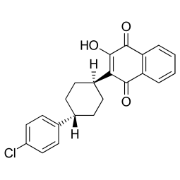 Chemical formula of Atovaquone