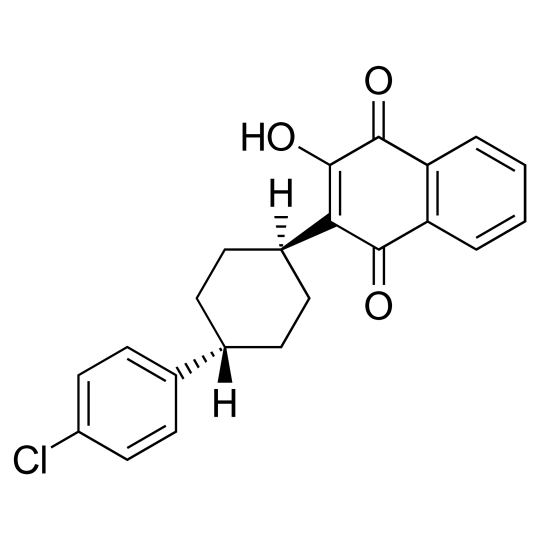 Chemical formula of Atovaquone