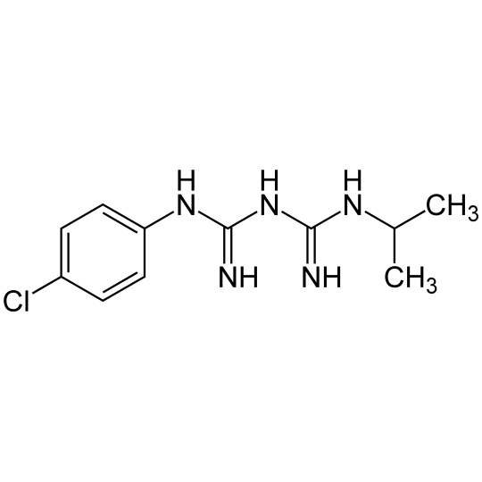 Chemical formula of Proguanil