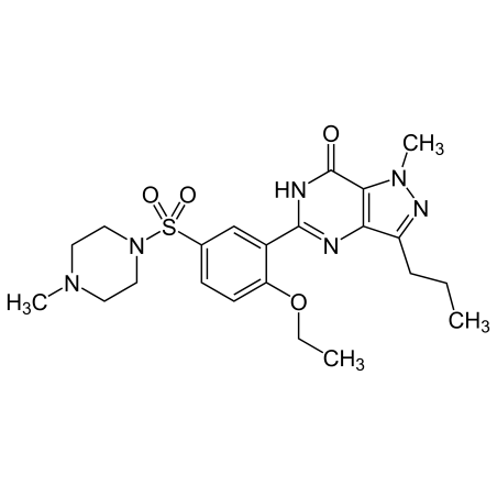 Formule chimique du Sildénafil