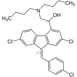 Chemical formula of Lumefantrine
