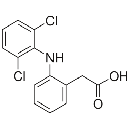 Chemical formula of Diclofenac