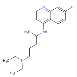 Chemical formula of Chloroquine