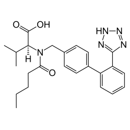 Chemical formula of Valsartan