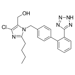 Chemical formula of Losartan