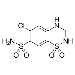 Chemical formula of Hydrochlorothiazide