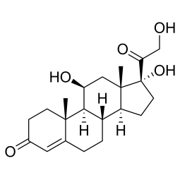 Chemical formula of Hydrocortisone