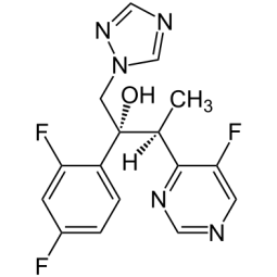 Formule chimique du Voriconazole