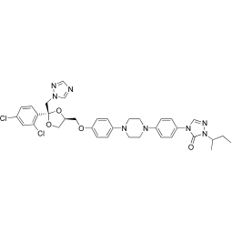 Chemical formula of Itraconazole