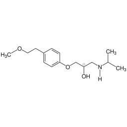 Chemical formula of Metoprolol