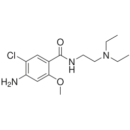 Chemical formula of Metoclopramide