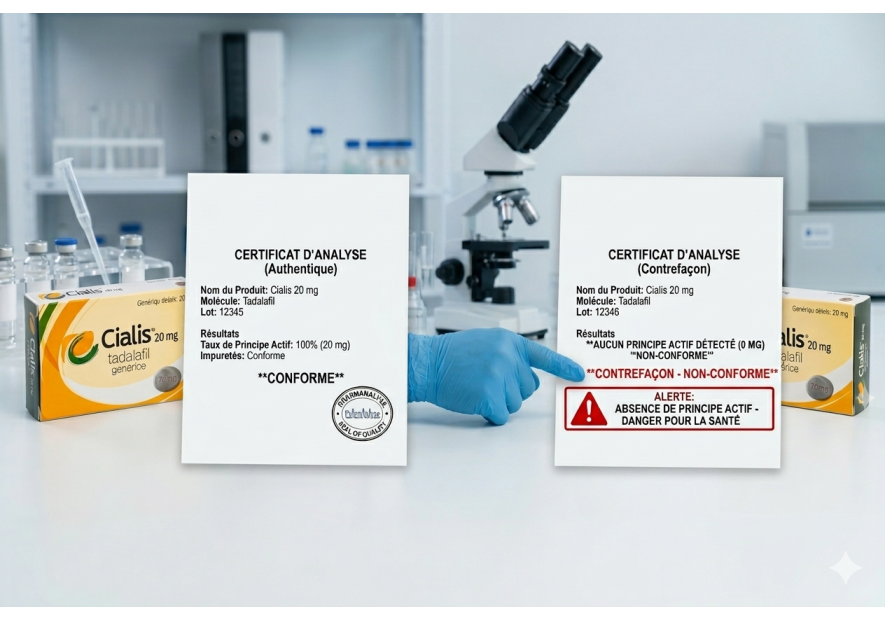 L'analyse de tadalafil en laboratoire : Sécuriser le traitement du comprimé du week-end