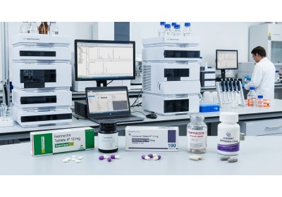 Analyse en laboratoire de la composition de l'ivermectine vendue sur Internet image